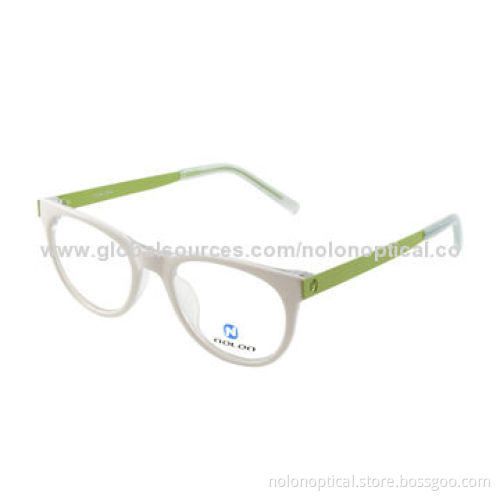 High-quality Lady Style Acetate Optical Frame in White Color